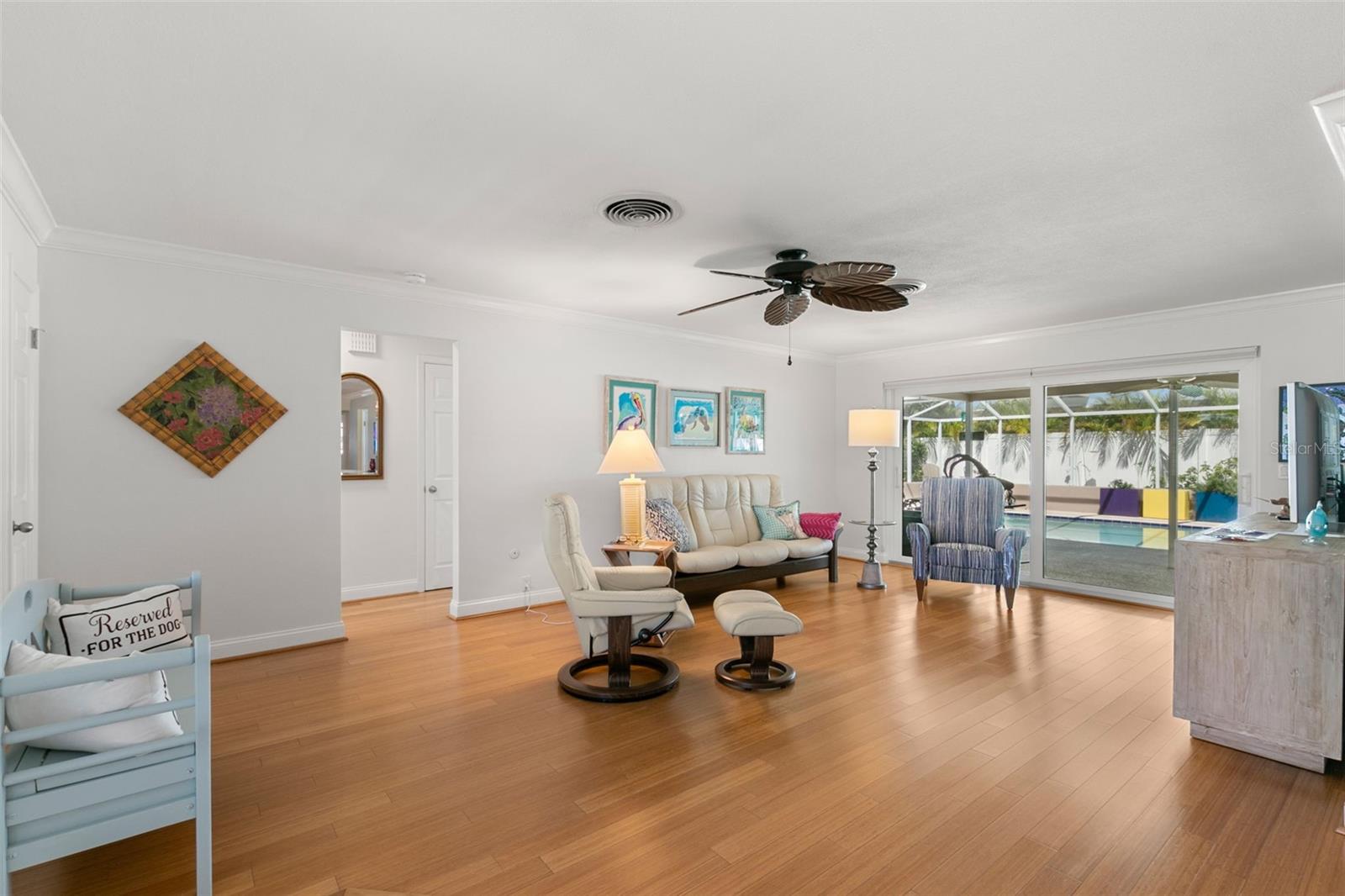 Bamboo Flooring Throughout the Living Area