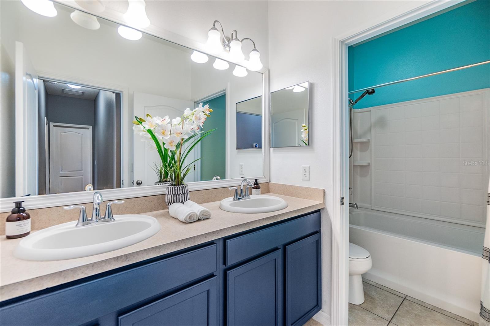 bathroom two with tub and shower