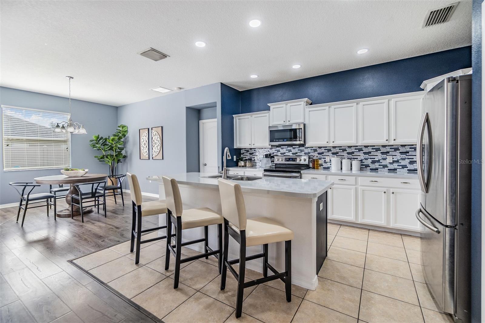 kitchen with dining view