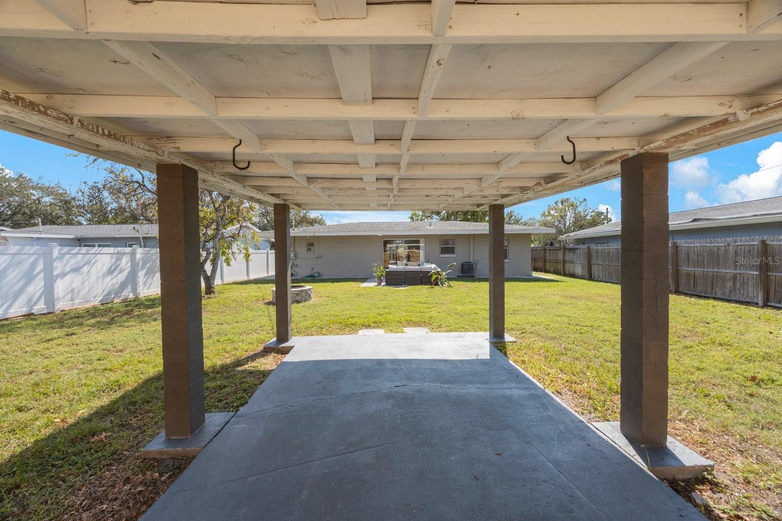 1-Car Carport W/Gated Alley Access