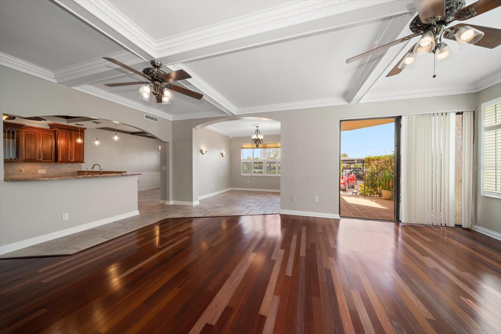 Living Room looking toward Leisure Room