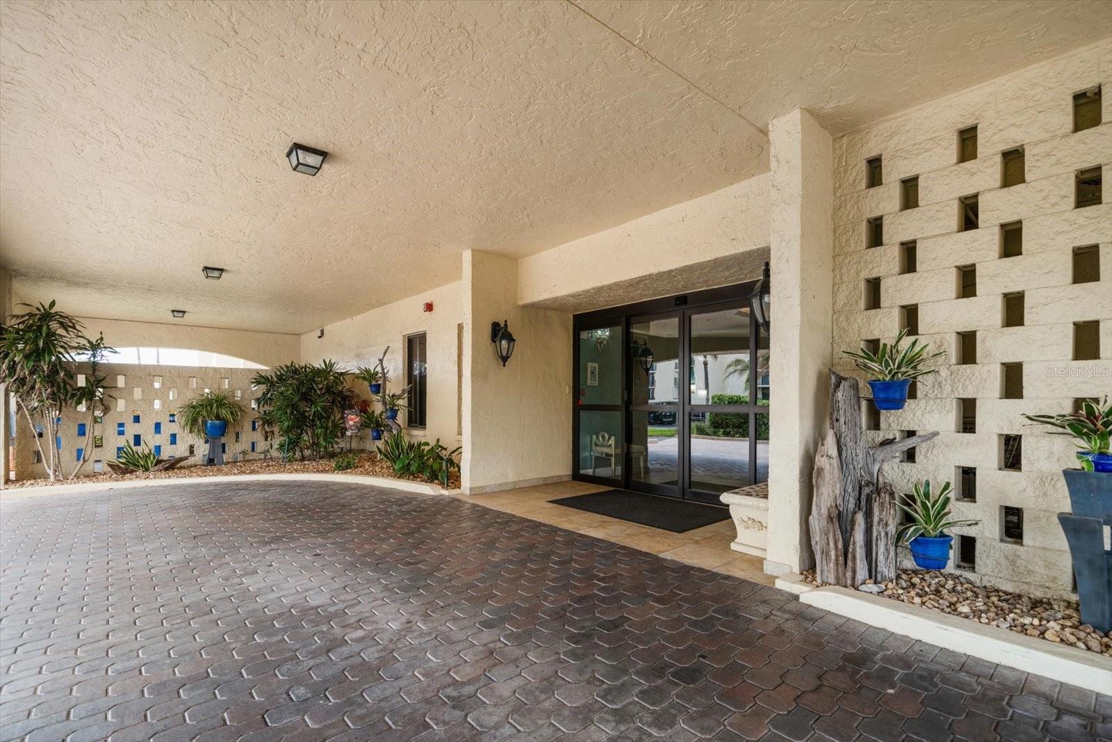 Front Entrance with covered portico