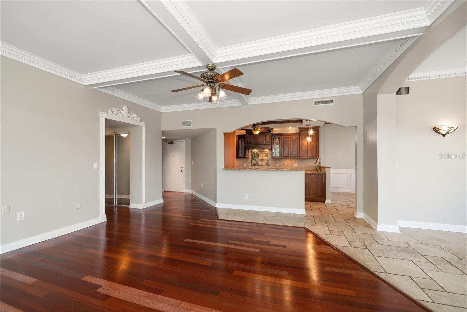 Living Room looking into Kitchen