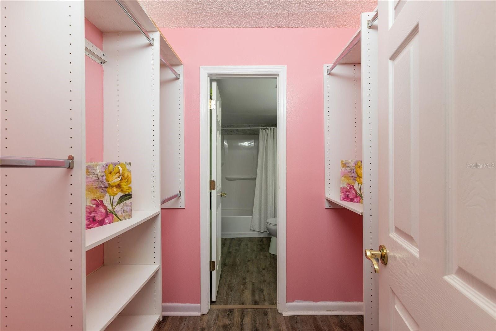 Walk in Closet with Organizers