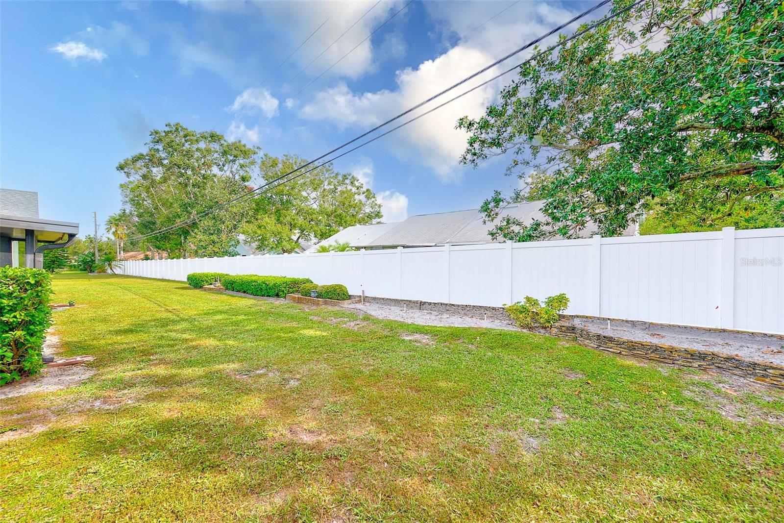 View of back yard