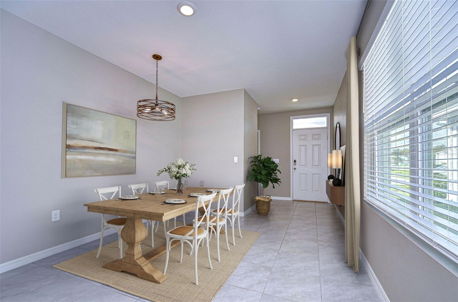 Virtually Staged Dining Area