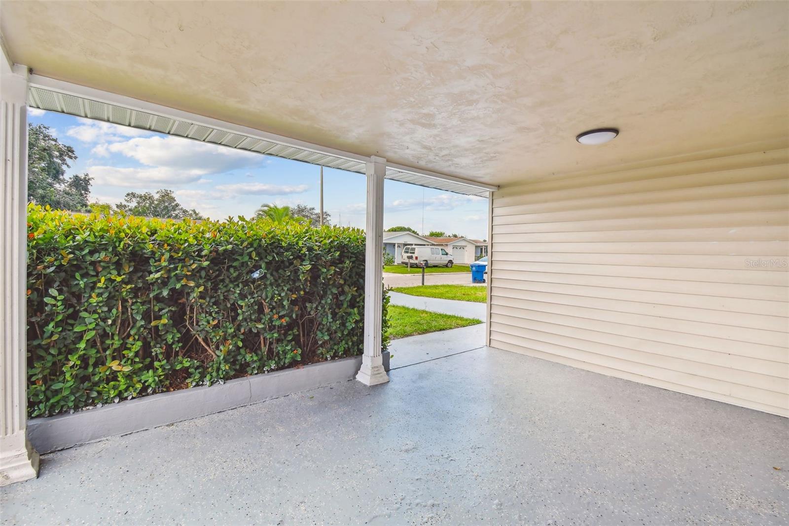 Private front porch