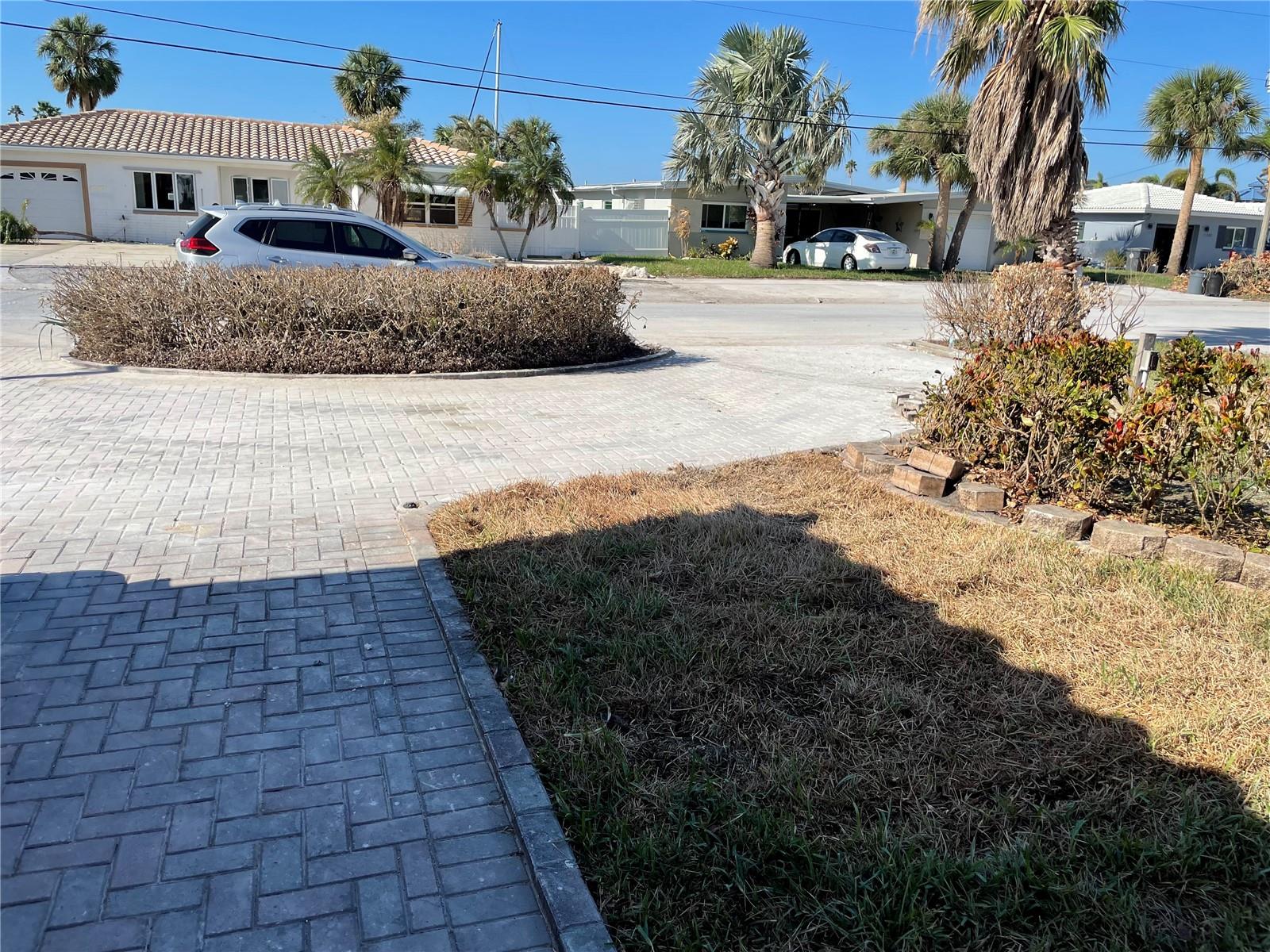 Brick Paver Circular Driveway