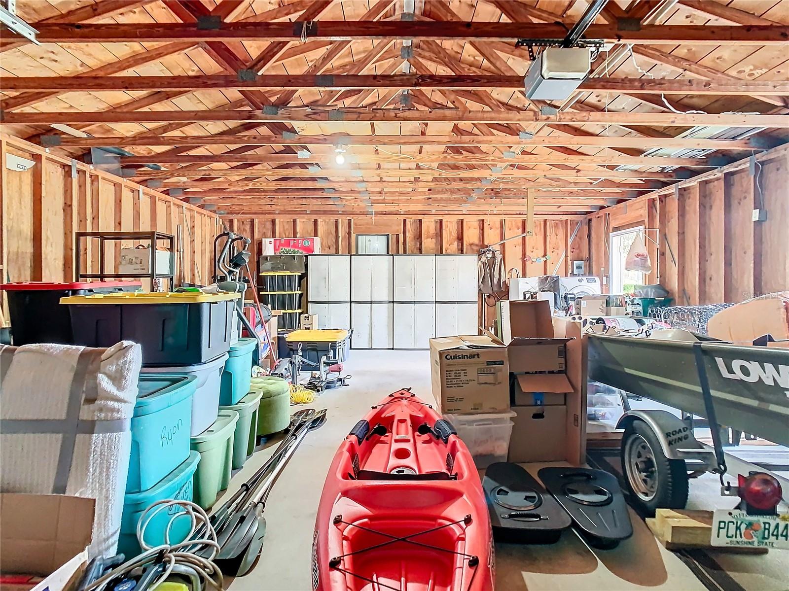 oversized 2 car detached garage