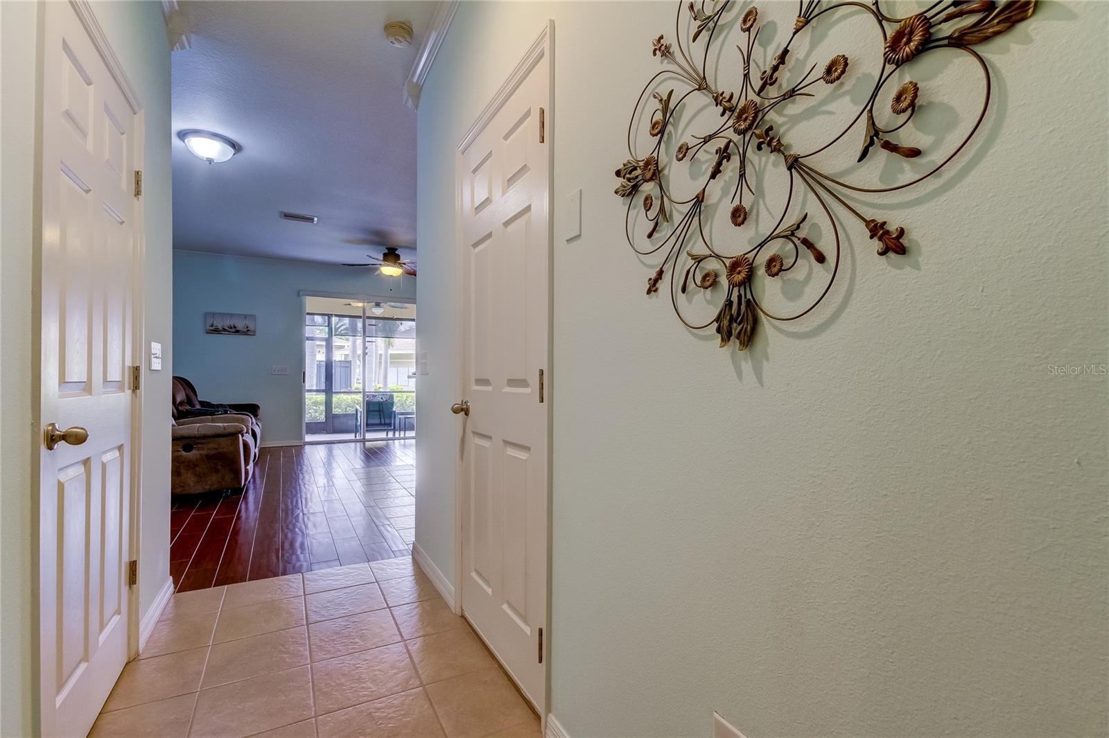 Foyer entrance looking towards family room.