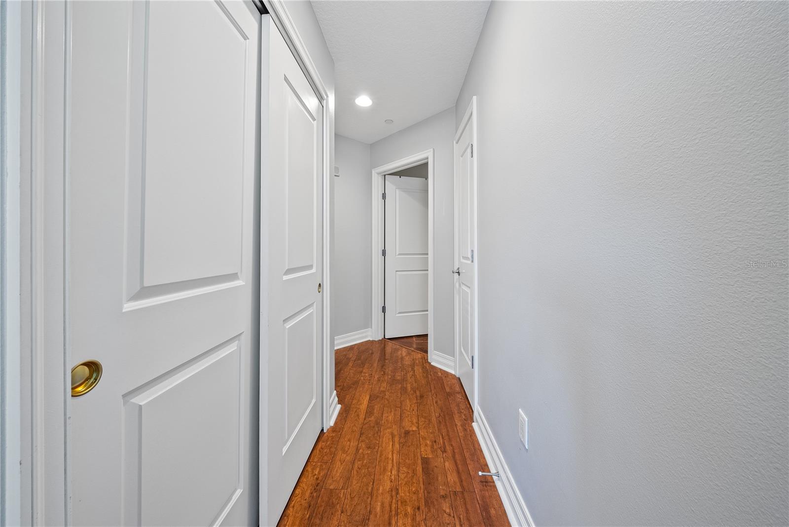 Master bedroom Hallway to Master bath and two extra  closets