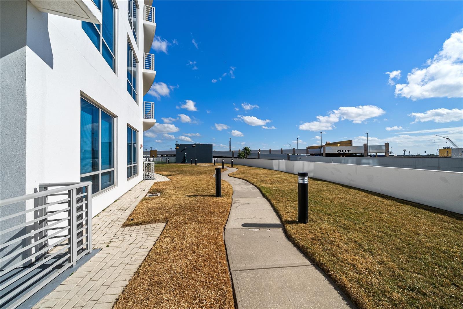 walk way to the dog park/wash when you walk out your back door.