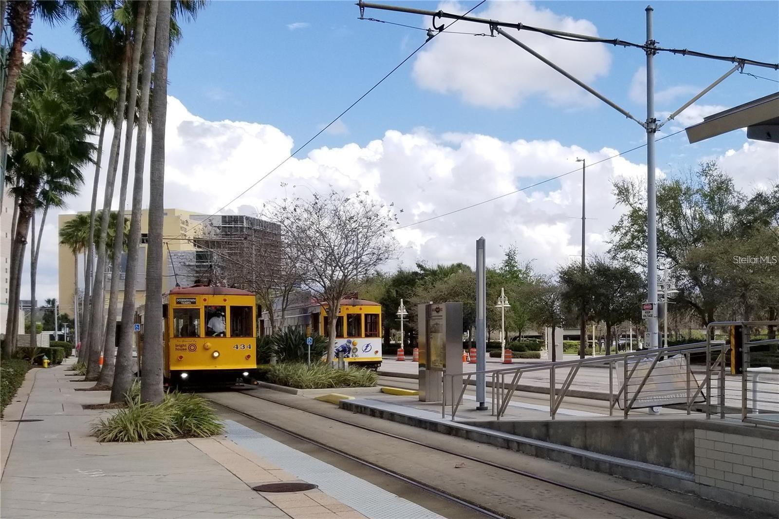 walking distance to the free trolley