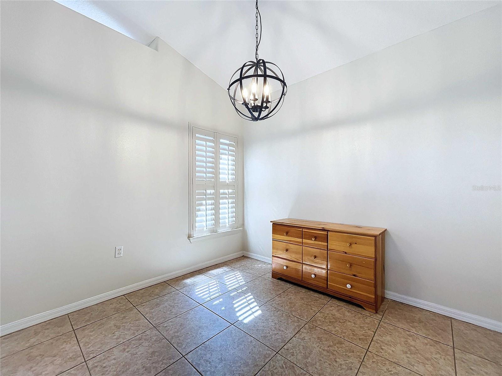 Kitchen dinette with ceramic tile & new paint