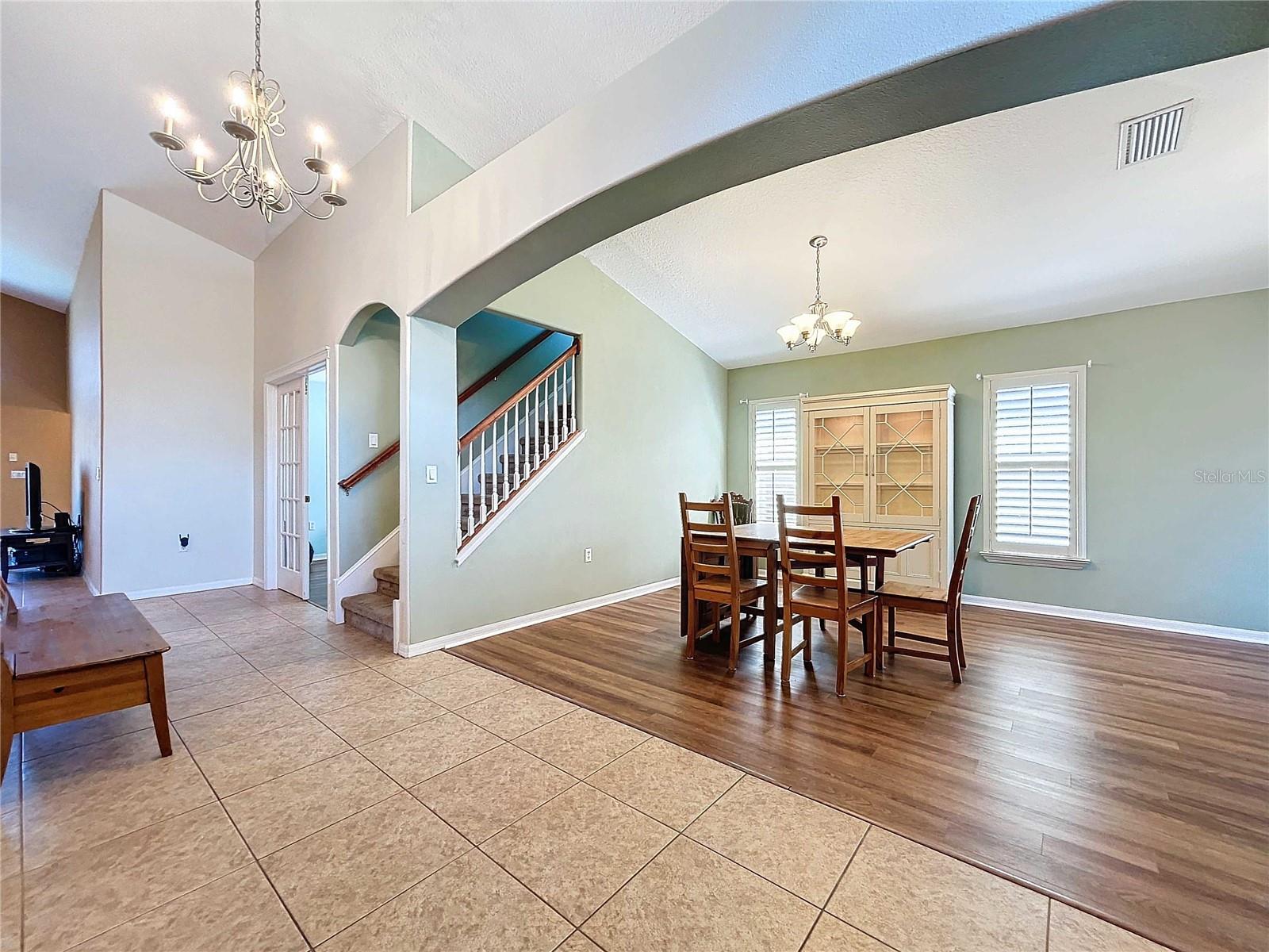 Dining room from front foyer