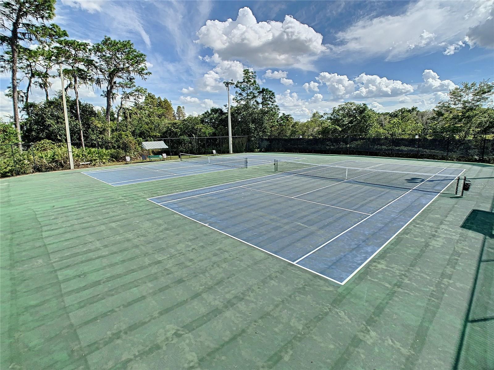 Community tennis courts