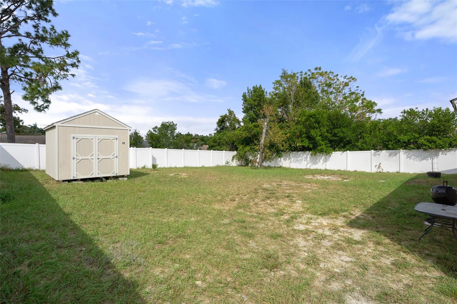 Beautiful Shed and a large Back Yard