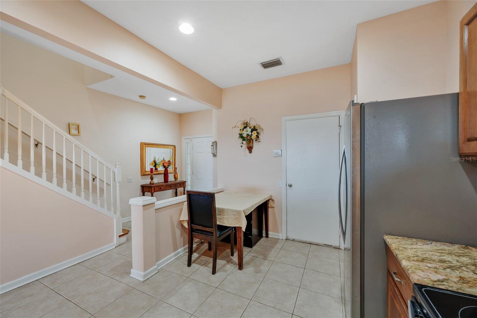 Separate casual dinette area in the kitchen.