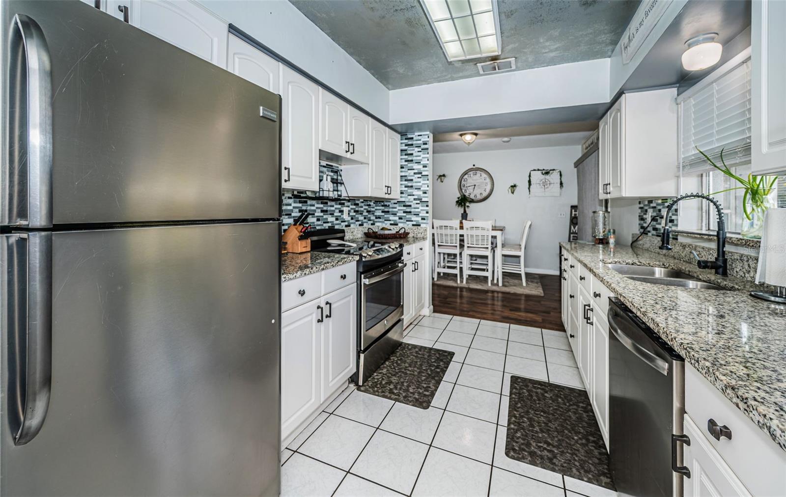 Kitchen with stainless appliances