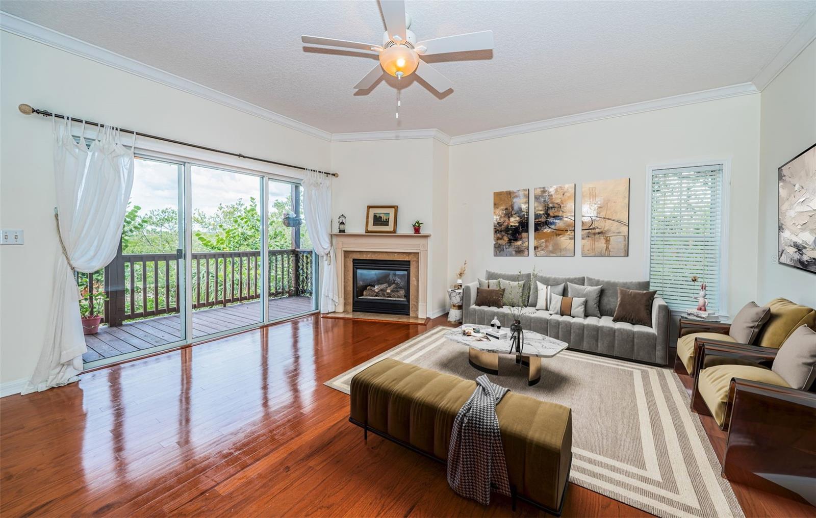 Great Room with Wood Floors!