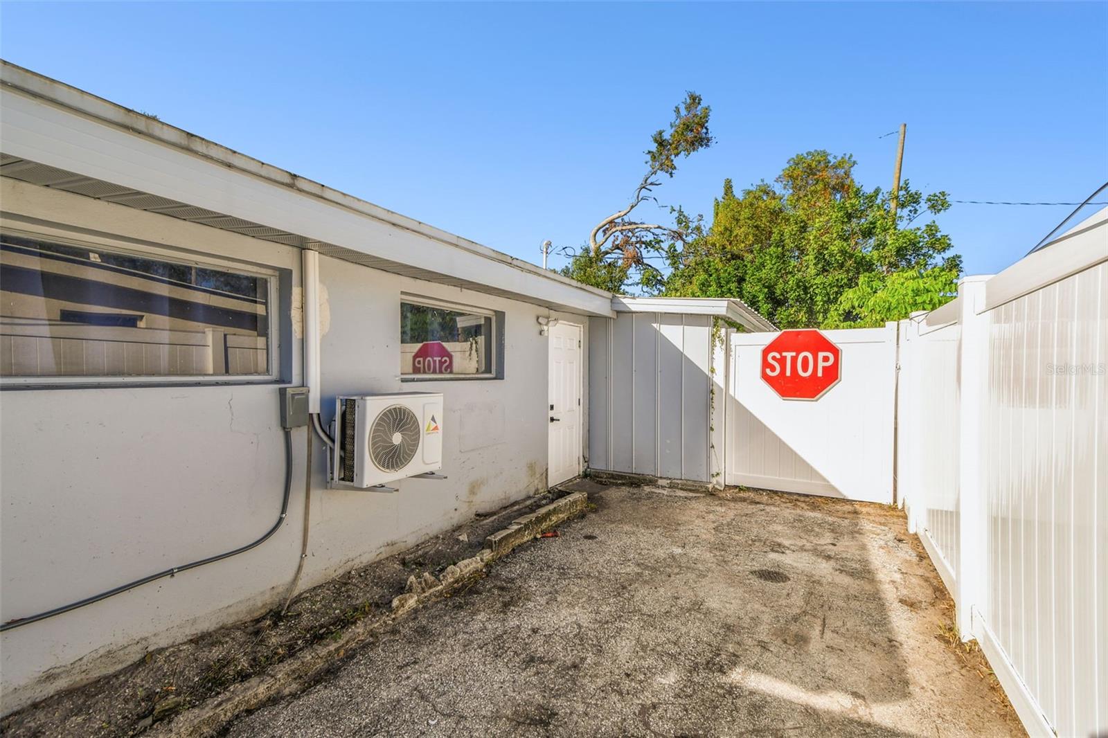 Exterior entrance to the backyard