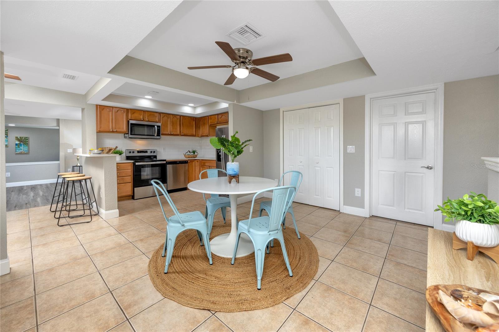 Dining Area with Inset Ceiling