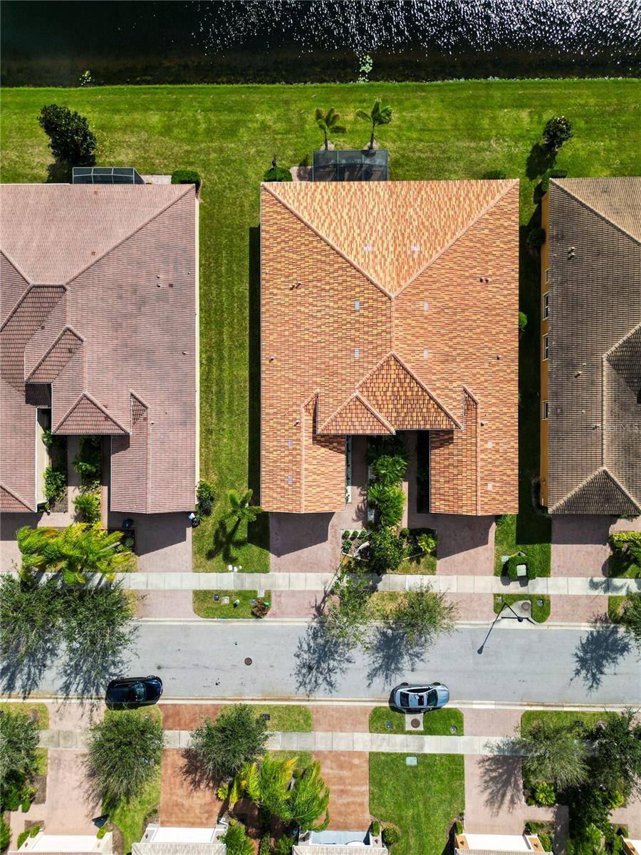 Aerial view of home