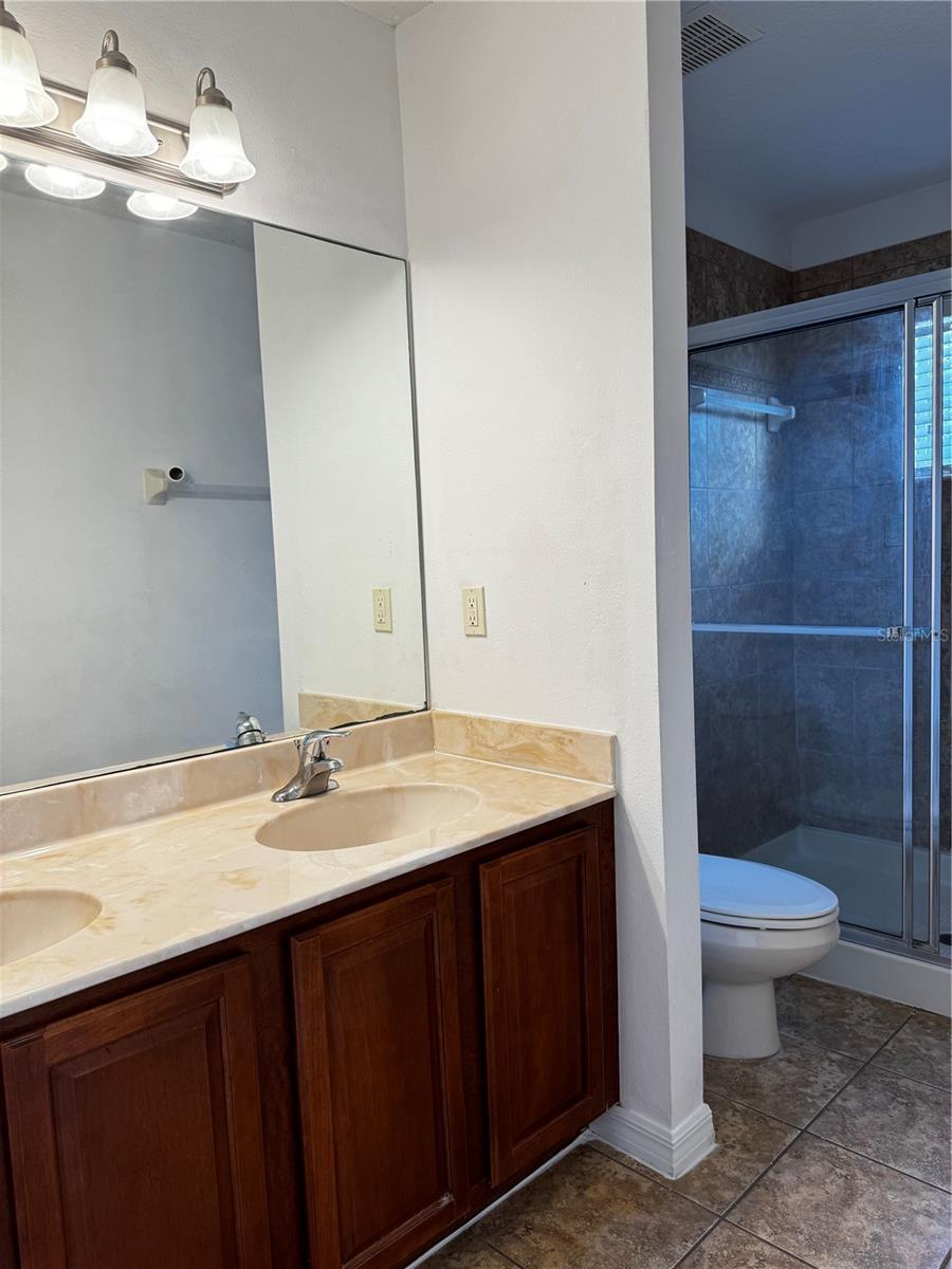 Master Bath with double sinks