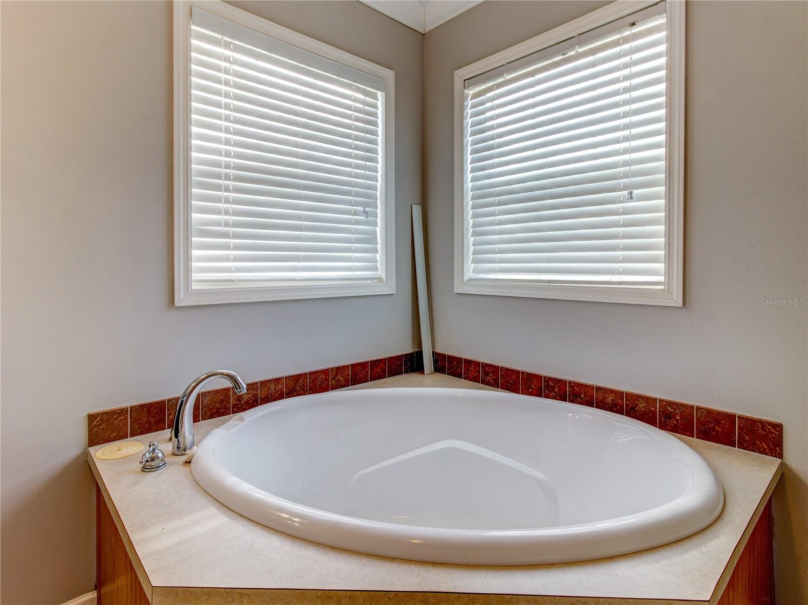 Master Bath Garden Tub; Master Bath also has separate shower