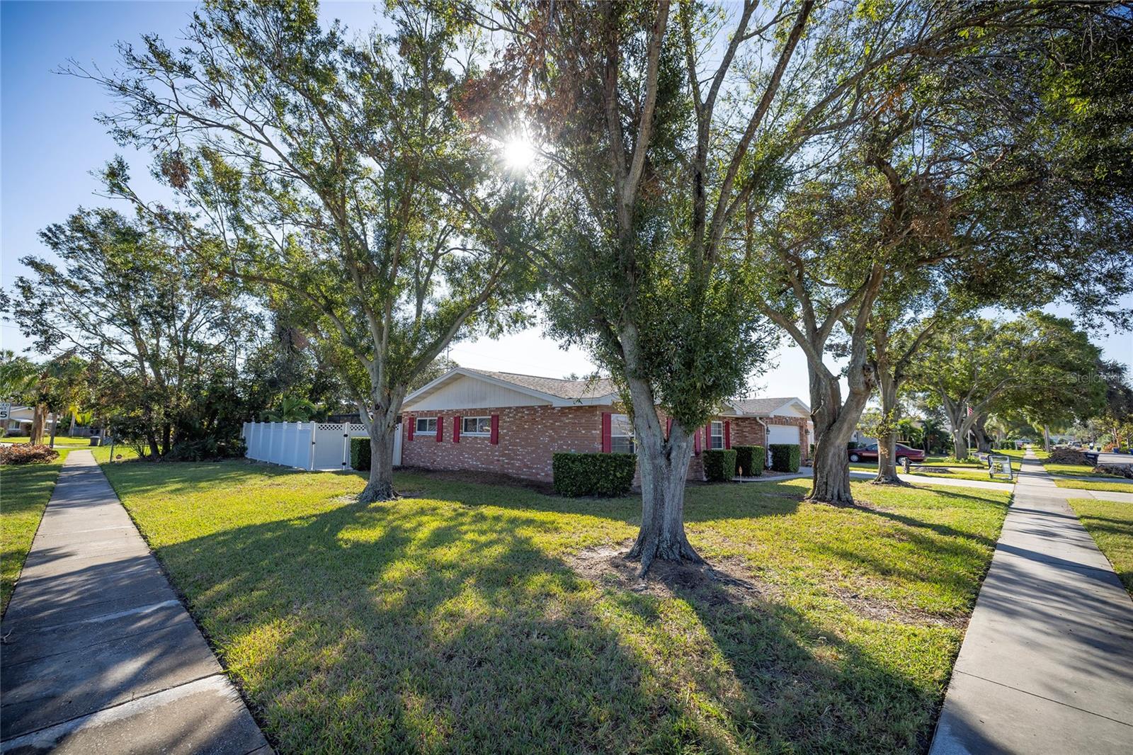 Large front yard