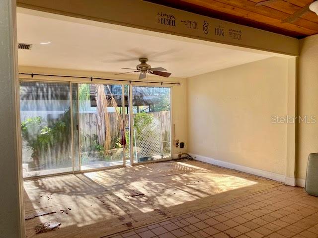 Second living area - looking towards patio