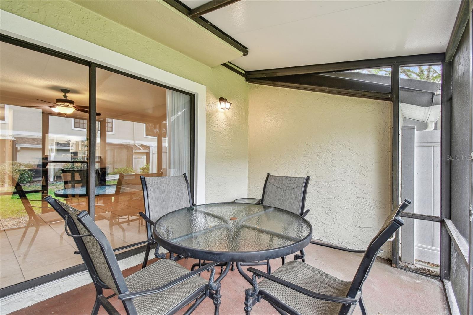 Covered and screened lanai where you can enjoy the outdoor Florida living!