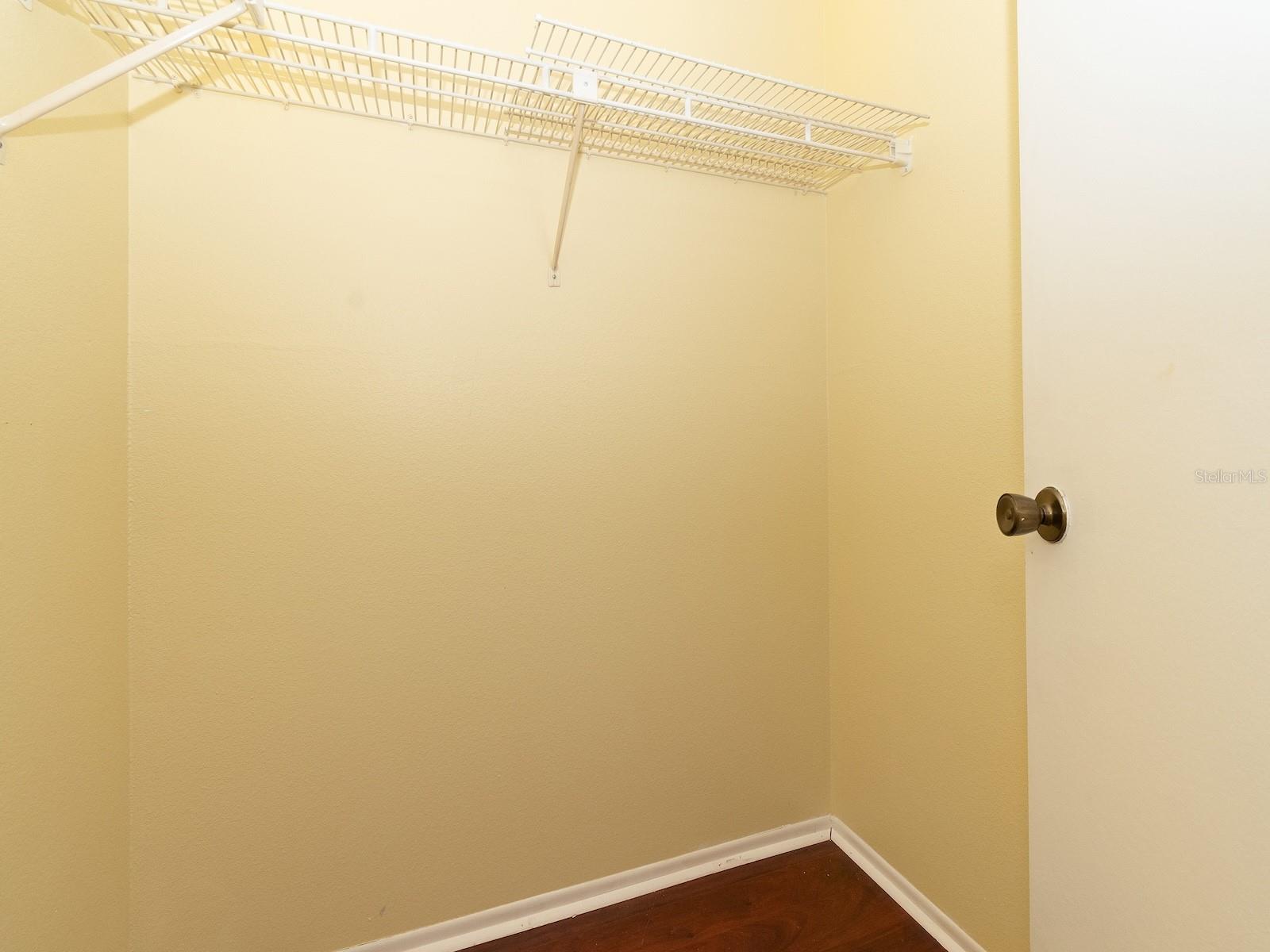 Guest bedroom walk-in closet