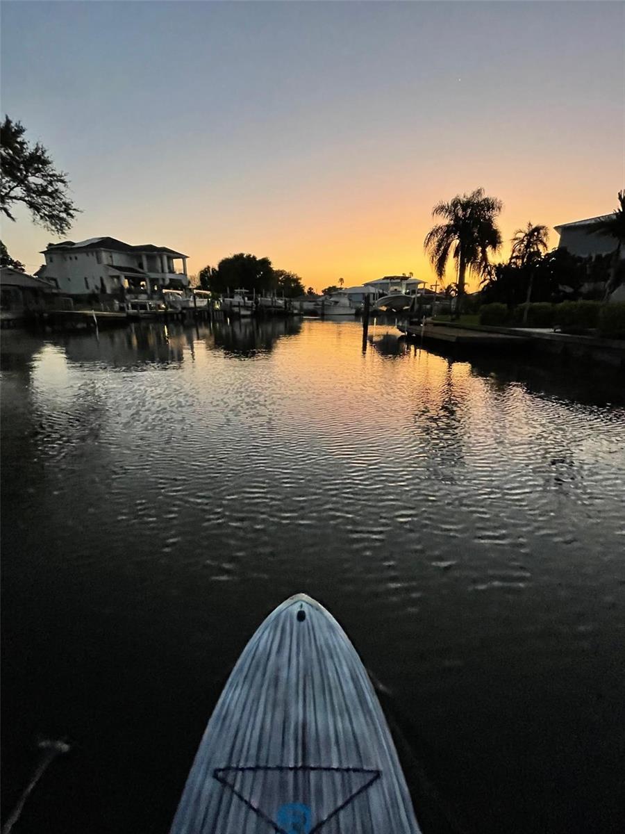 Gorgeous sunset photo taken from the dock