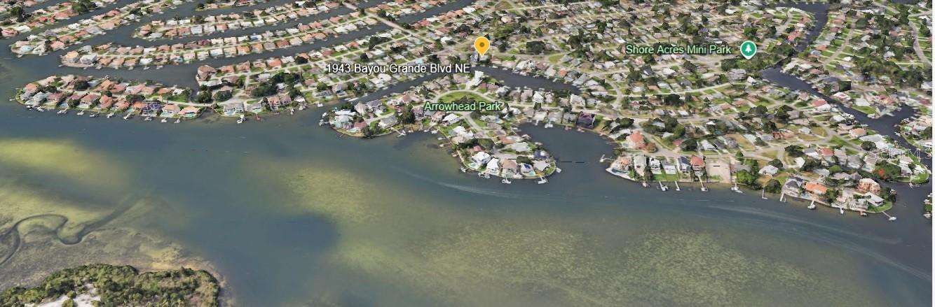 Aerial property location w/bigger open water view