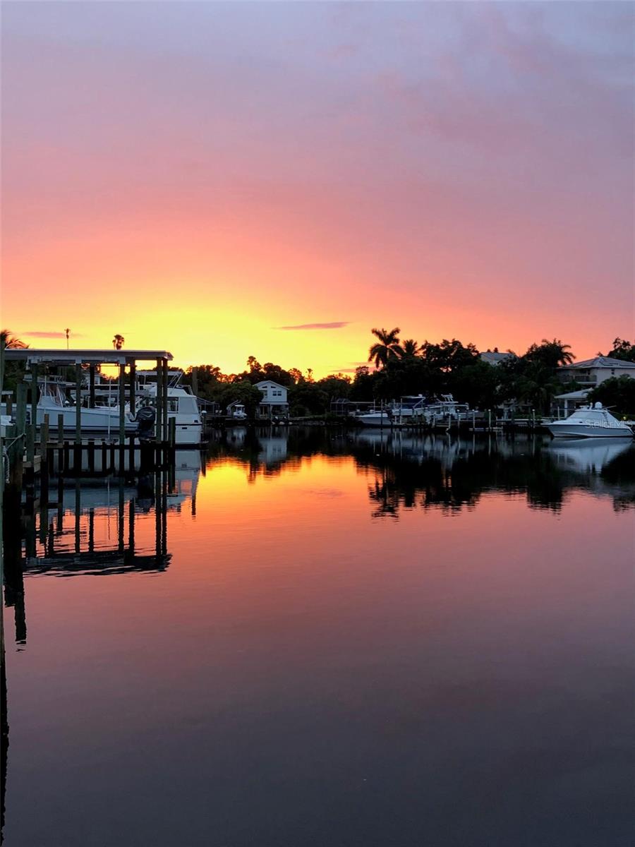 What a view to wrap up the day! As seen from the dock!