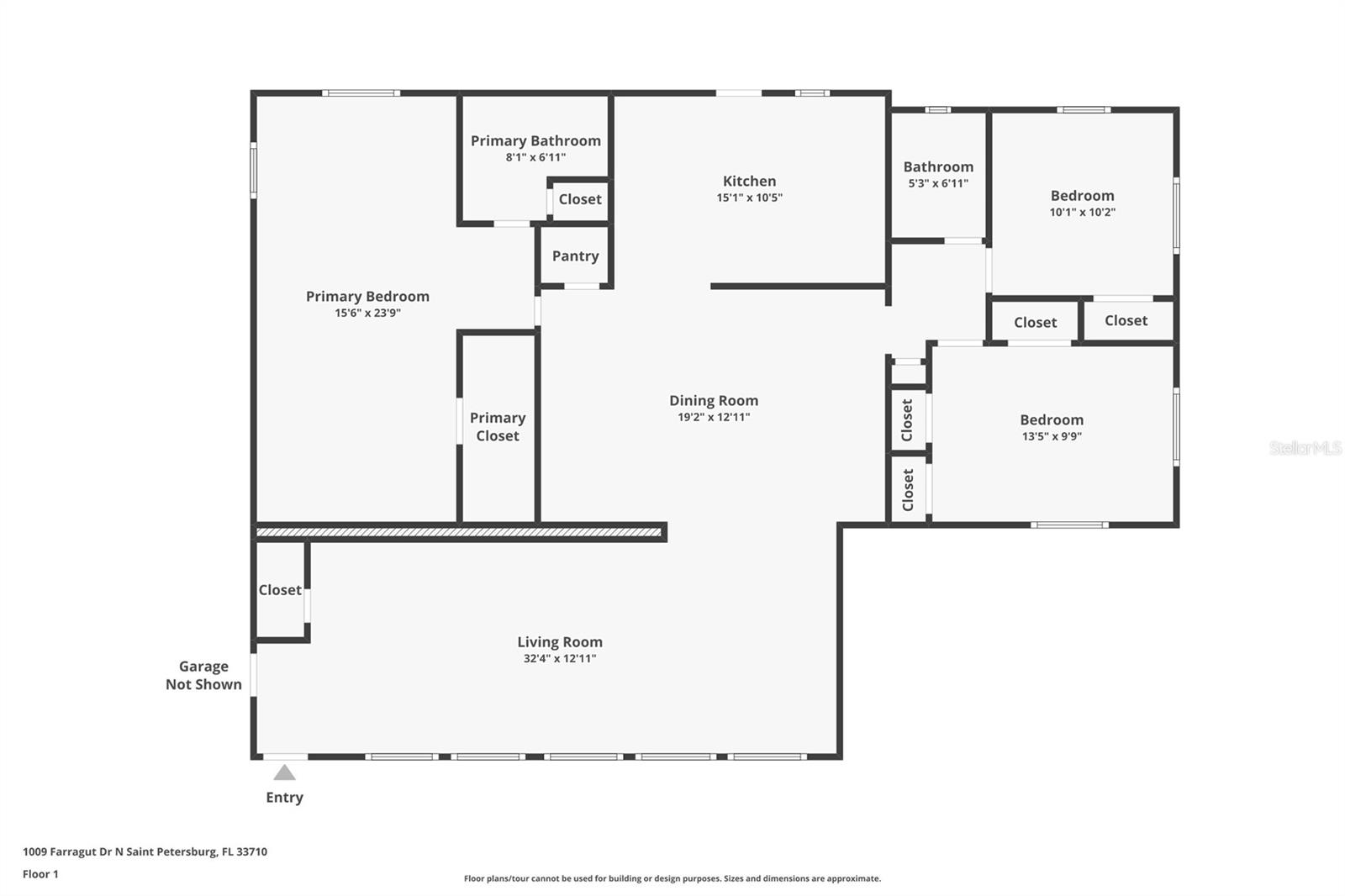 Floor Plan. Attached Garage not pictured