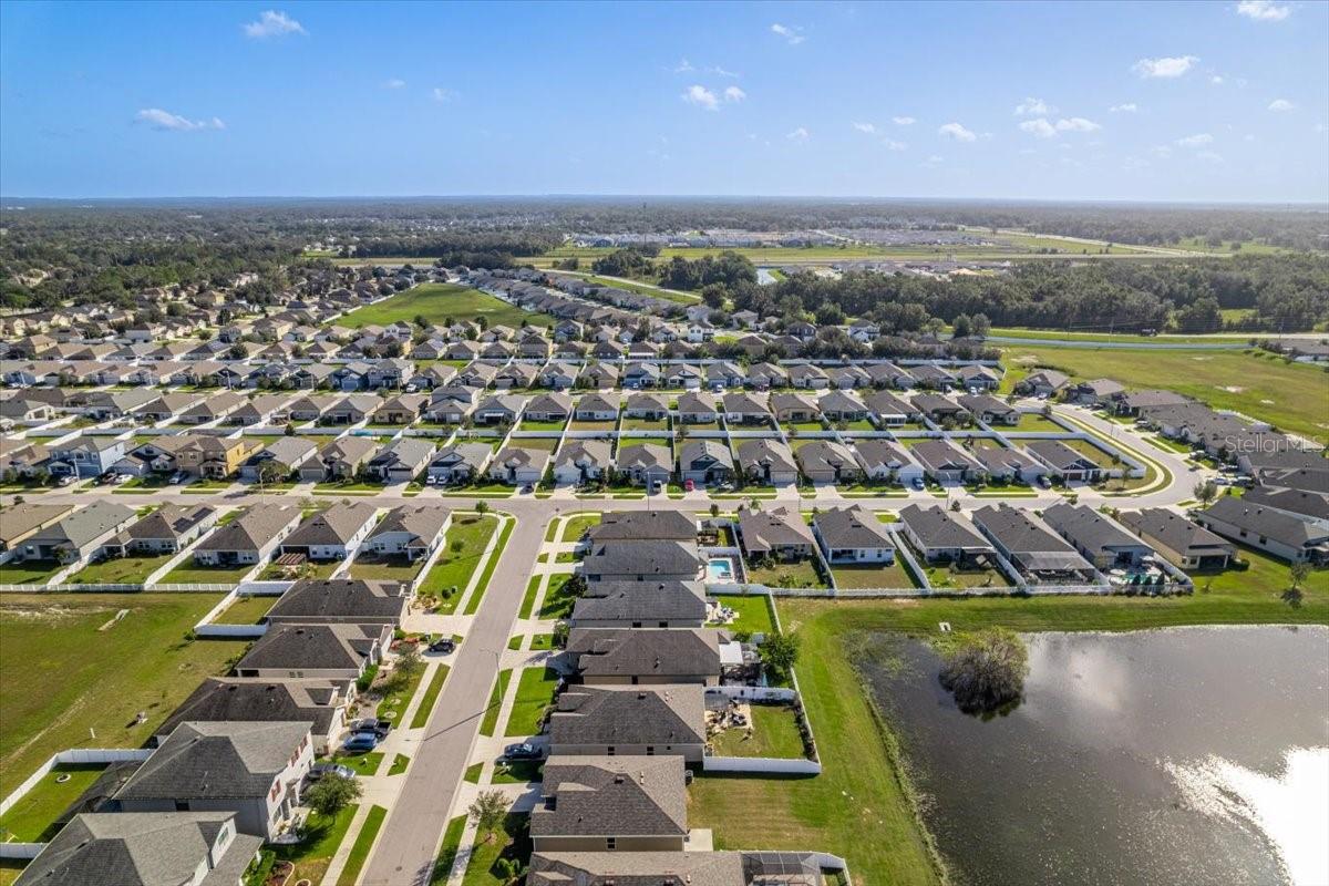 Aerial of Beautiful Villages of Avalon Neighborhood