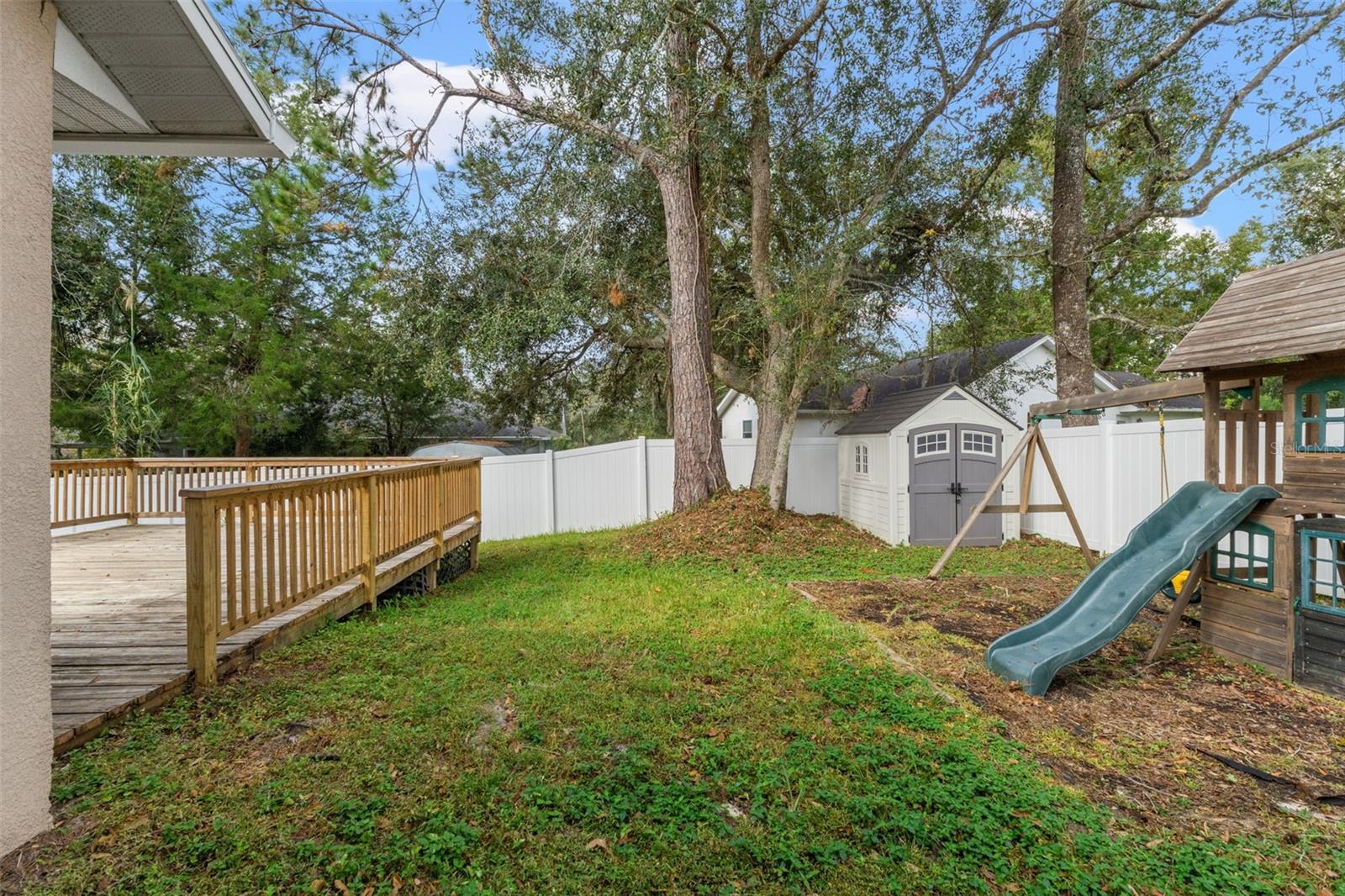 Backyard play area