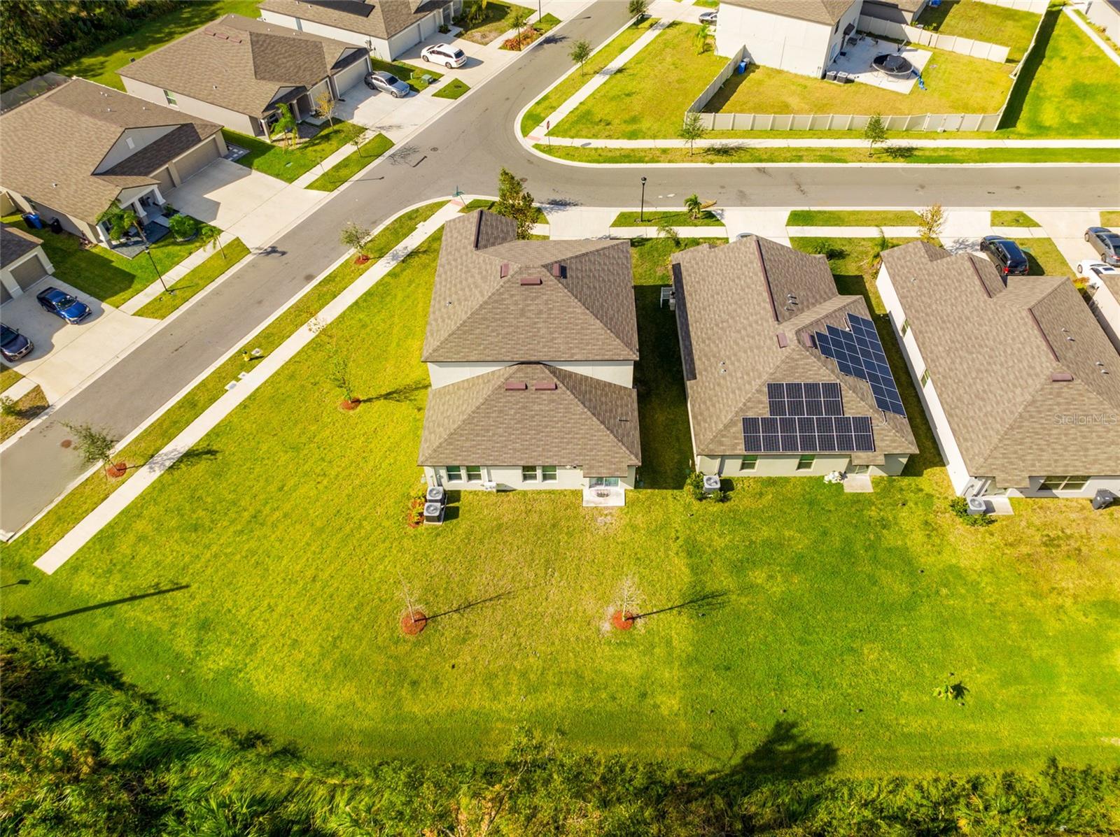 Full Street Overhead View of Lot