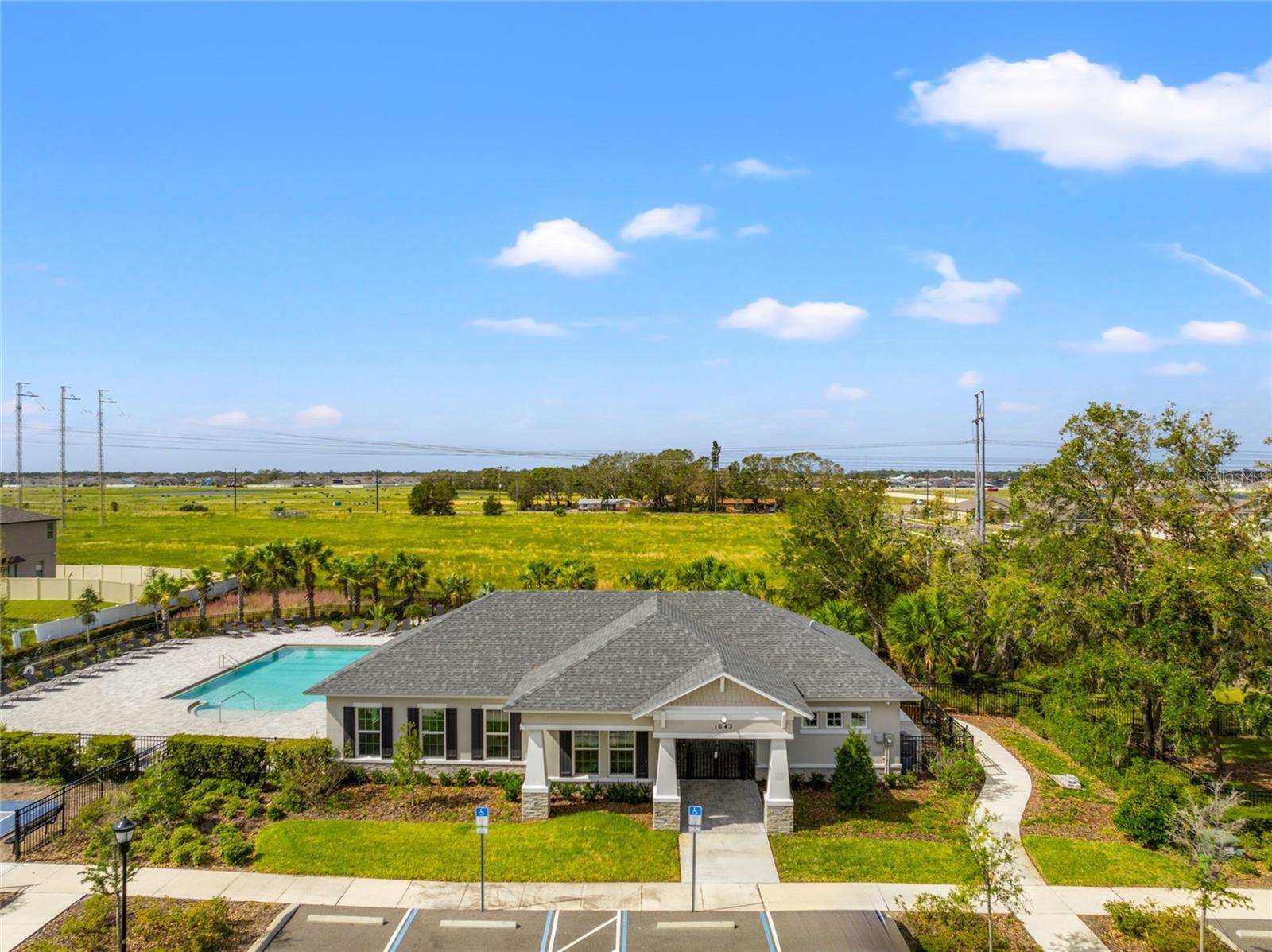 Community Clubhouse and Pool Area