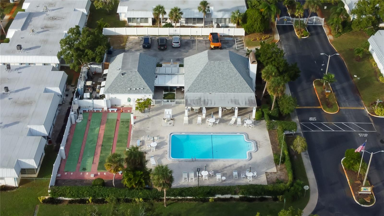 Community Pool and Shuffleboard Courts