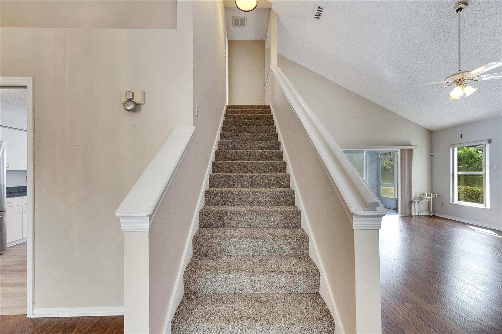 Stairs to loft/3rd Bedroom/Bath