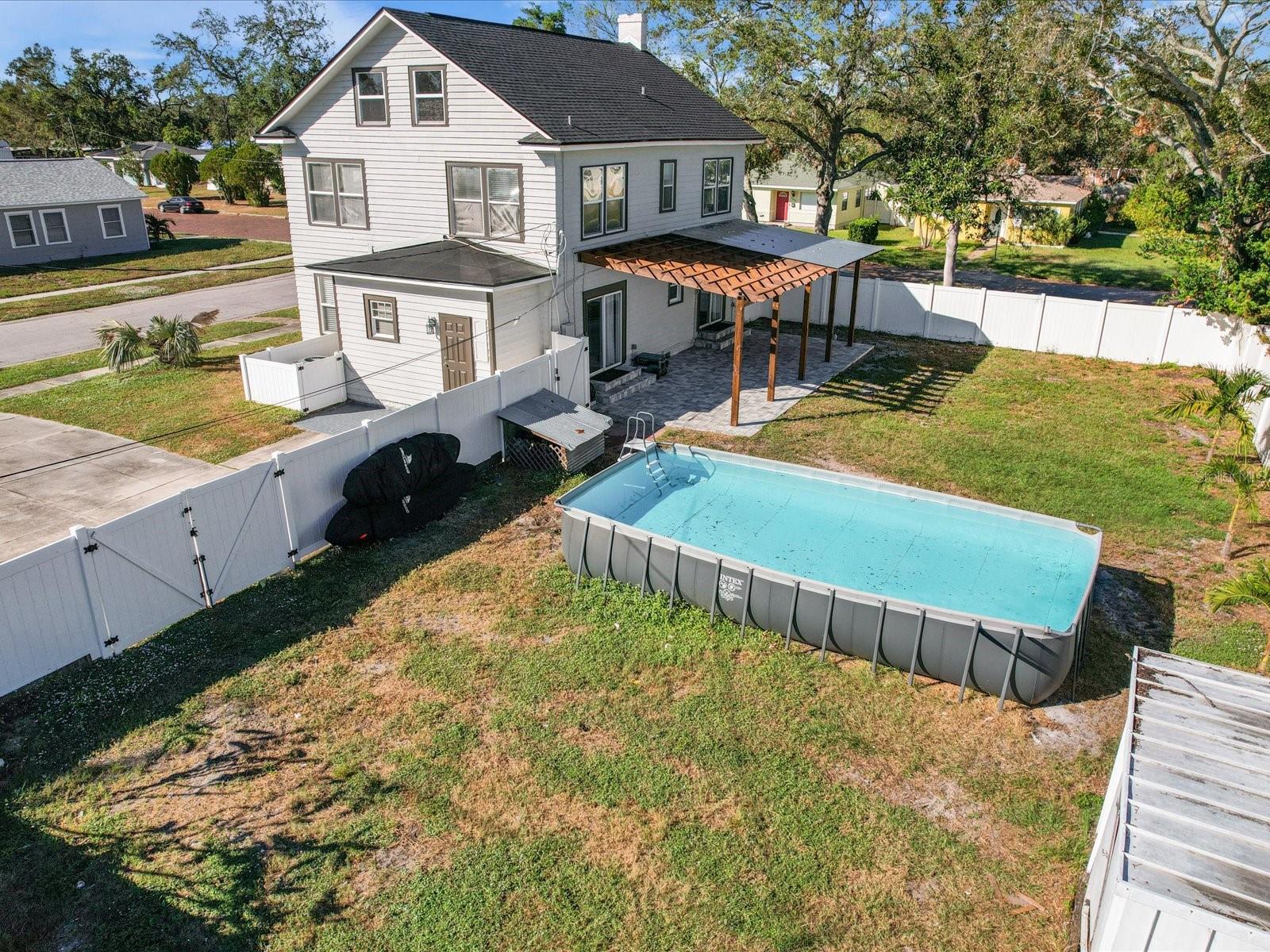 Above ground pool installed in 2022