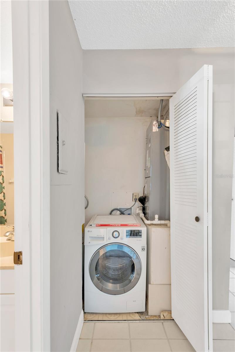 Washer & Dryer combo in unit.