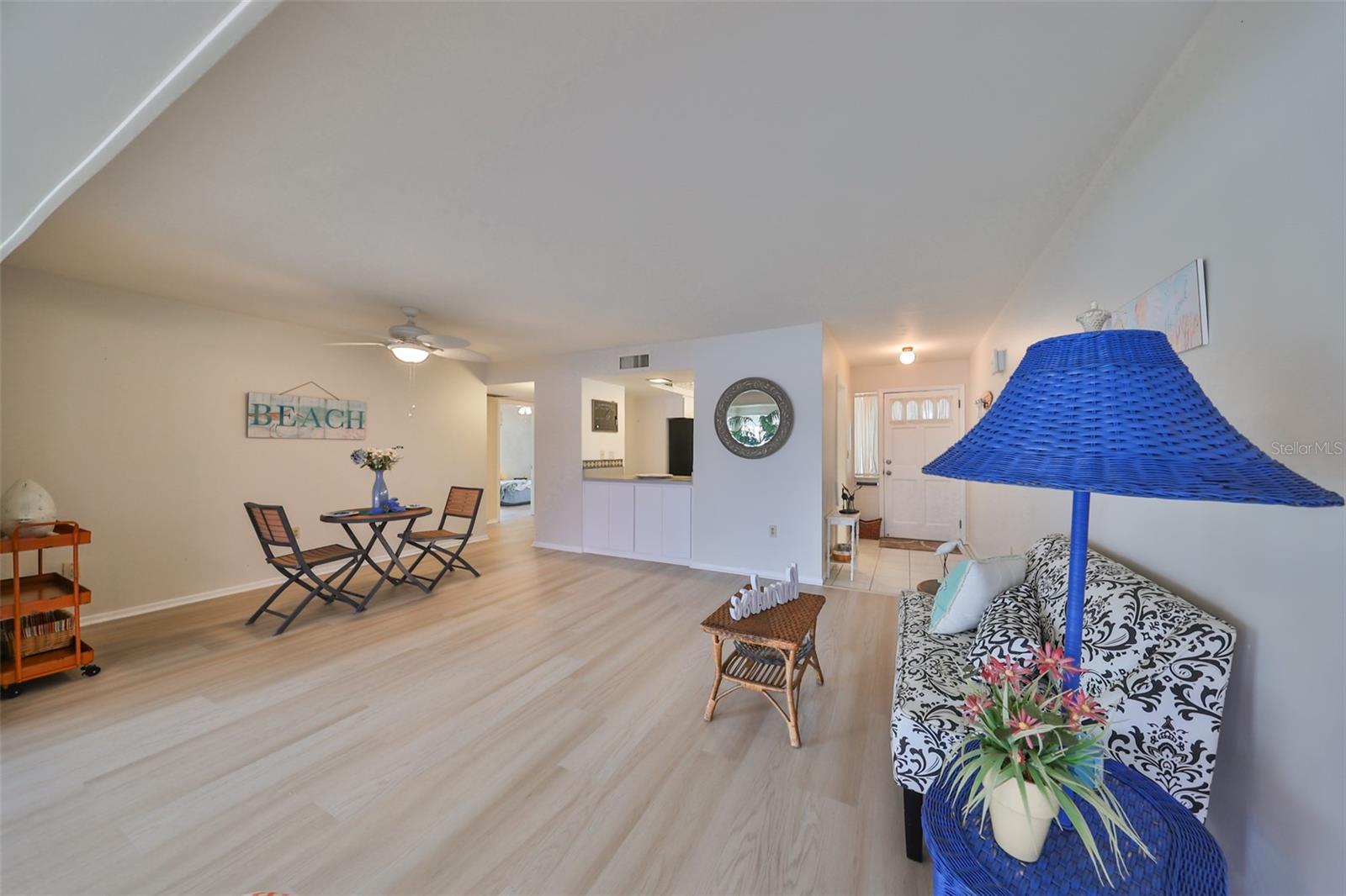 Open Living Room/ Dining Room Combo, New LVT Flooring