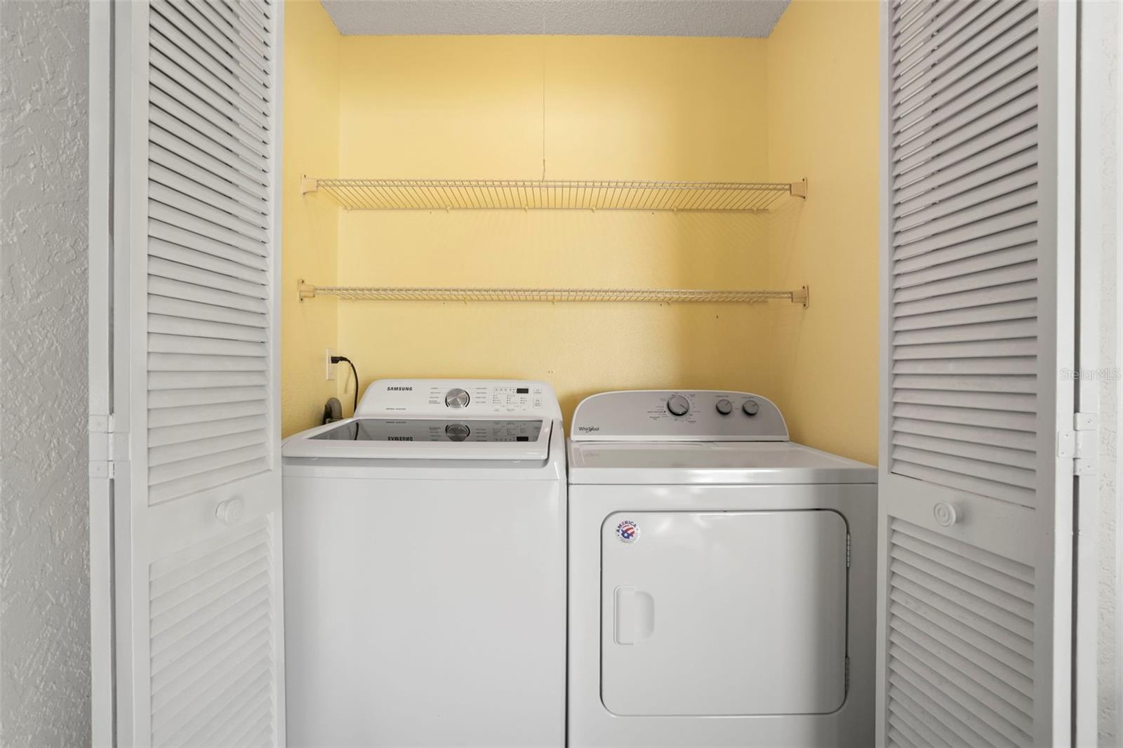 Washer and dryer will convey.