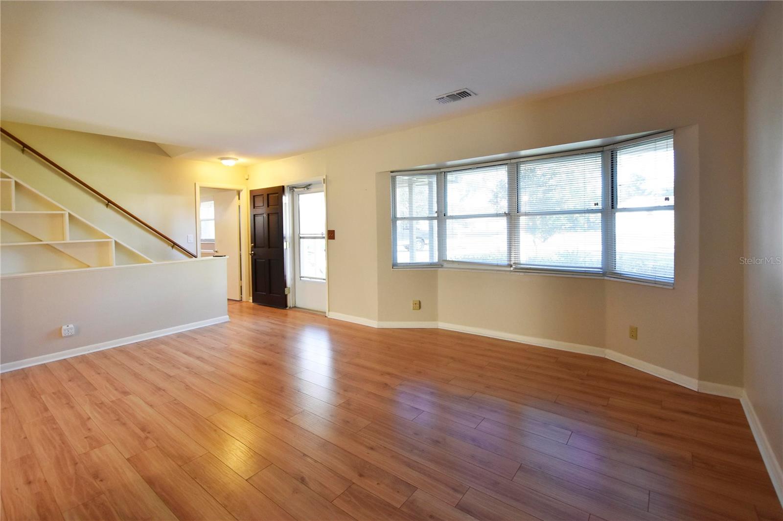 Living room looking at front door