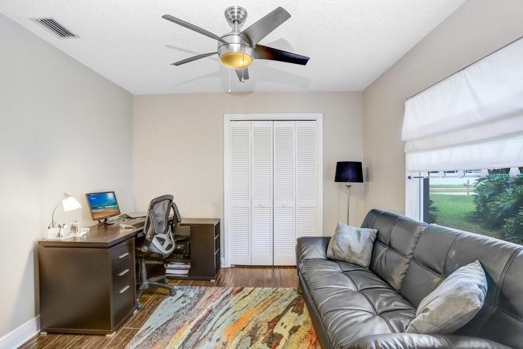 Two secondary bedrooms share a Jack-n-Jill bathroom!