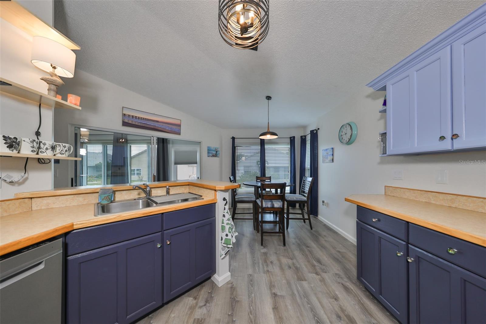 Kitchen w/Breakfast Nook beyond